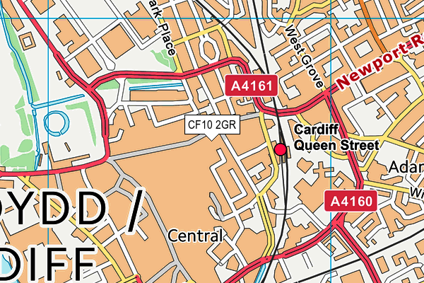 CF10 2GR map - OS VectorMap District (Ordnance Survey)