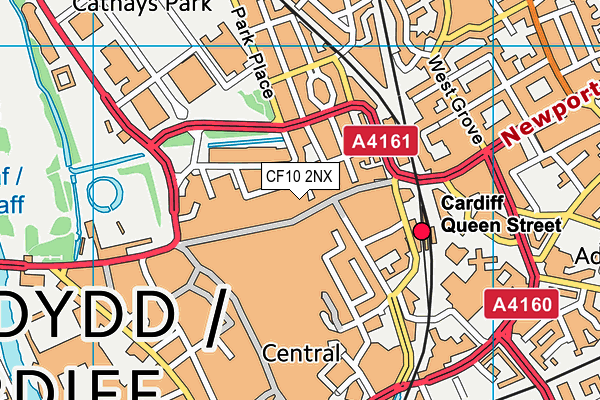 CF10 2NX map - OS VectorMap District (Ordnance Survey)