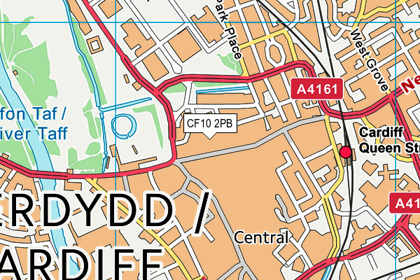 CF10 2PB map - OS VectorMap District (Ordnance Survey)