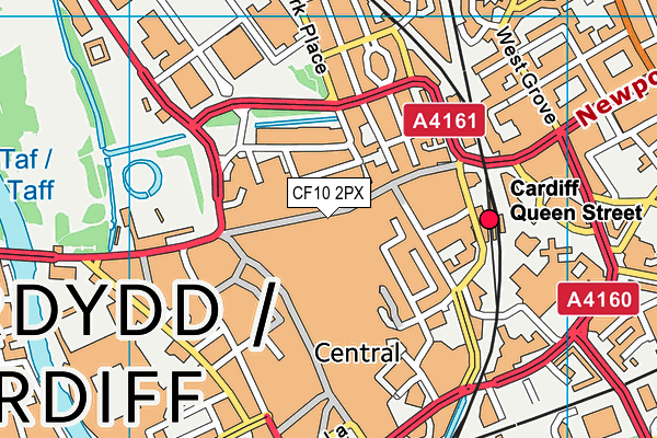 CF10 2PX map - OS VectorMap District (Ordnance Survey)