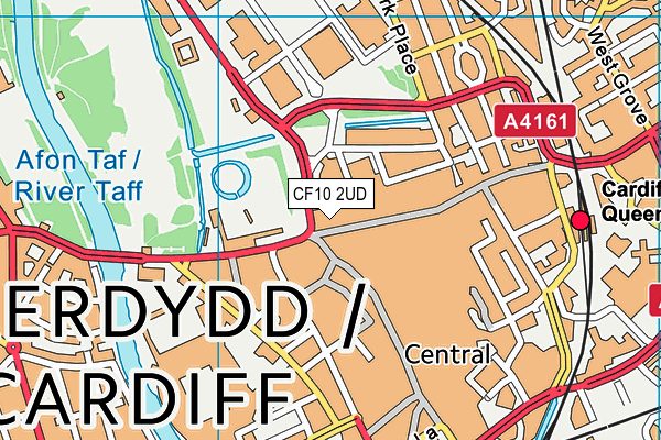 CF10 2UD map - OS VectorMap District (Ordnance Survey)