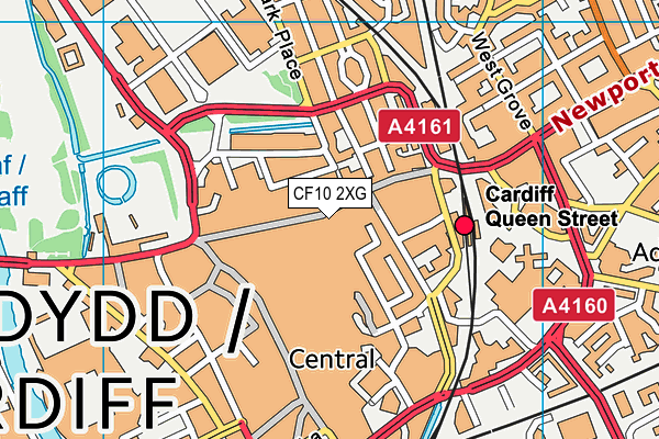 CF10 2XG map - OS VectorMap District (Ordnance Survey)