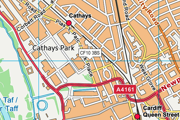 CF10 3BS map - OS VectorMap District (Ordnance Survey)