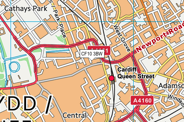 CF10 3BW map - OS VectorMap District (Ordnance Survey)