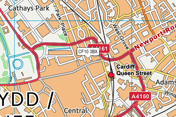 CF10 3BX map - OS VectorMap District (Ordnance Survey)