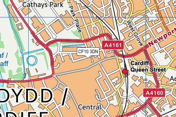 CF10 3DN map - OS VectorMap District (Ordnance Survey)