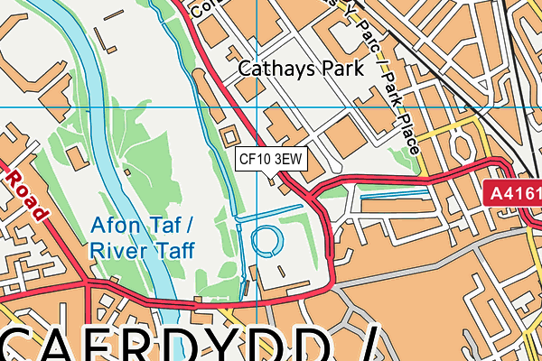 CF10 3EW map - OS VectorMap District (Ordnance Survey)