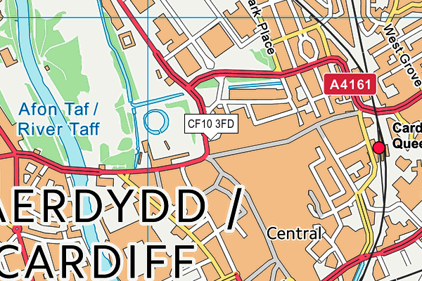 CF10 3FD map - OS VectorMap District (Ordnance Survey)