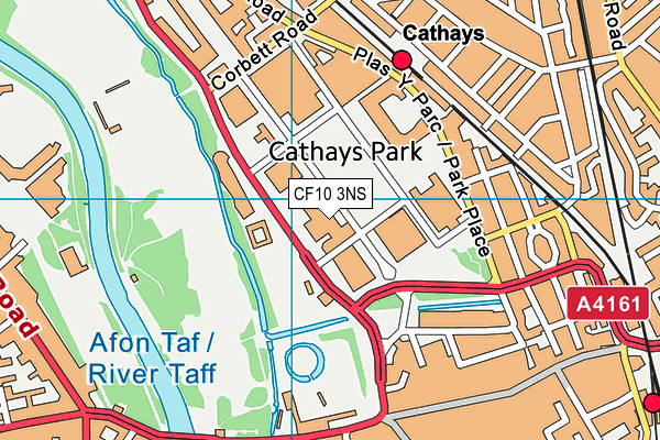 CF10 3NS map - OS VectorMap District (Ordnance Survey)