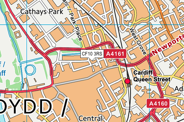 CF10 3RS map - OS VectorMap District (Ordnance Survey)