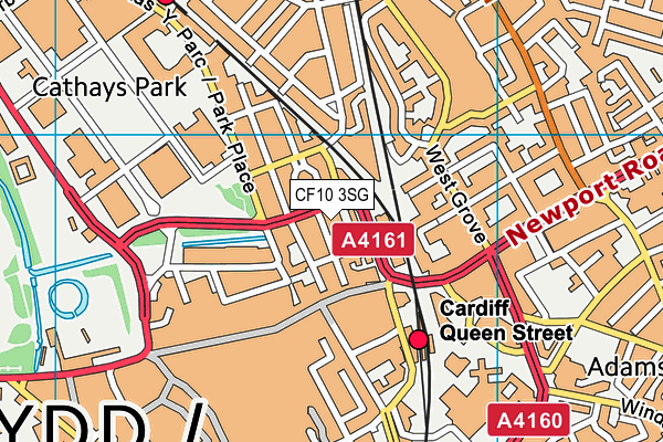 CF10 3SG map - OS VectorMap District (Ordnance Survey)