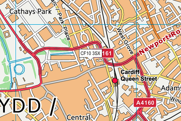 CF10 3SX map - OS VectorMap District (Ordnance Survey)