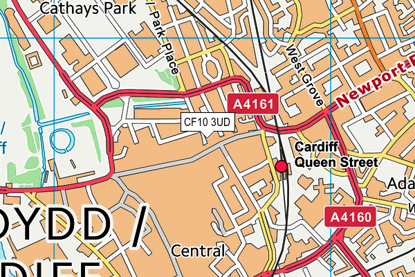 CF10 3UD map - OS VectorMap District (Ordnance Survey)