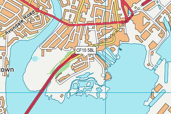 CF10 5BL map - OS VectorMap District (Ordnance Survey)