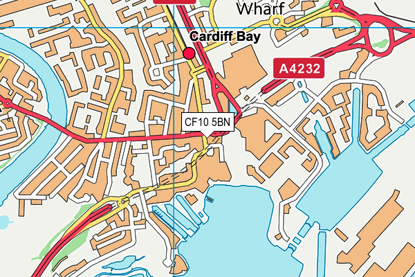 CF10 5BN map - OS VectorMap District (Ordnance Survey)
