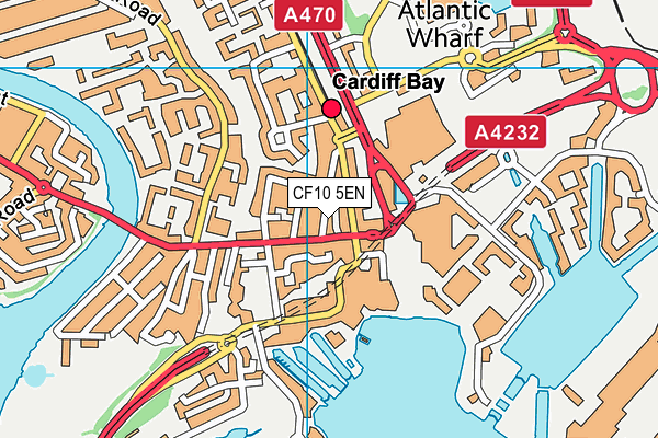 CF10 5EN map - OS VectorMap District (Ordnance Survey)