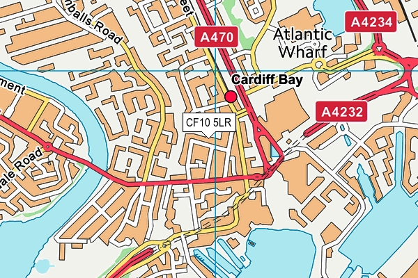 CF10 5LR map - OS VectorMap District (Ordnance Survey)