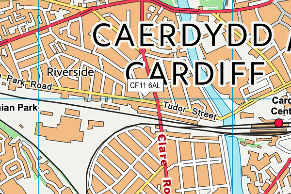 CF11 6AL map - OS VectorMap District (Ordnance Survey)