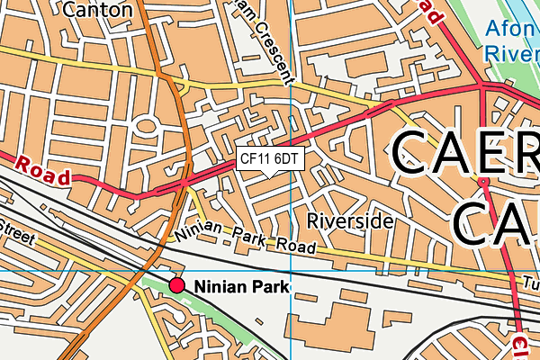 CF11 6DT map - OS VectorMap District (Ordnance Survey)