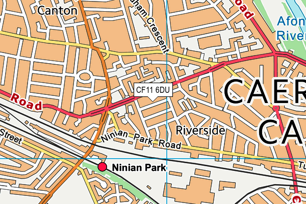 CF11 6DU map - OS VectorMap District (Ordnance Survey)