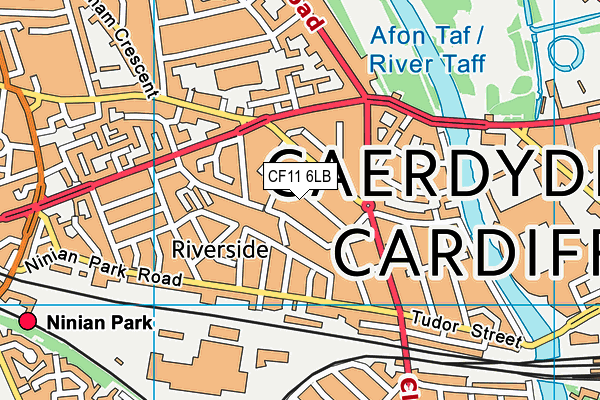 CF11 6LB map - OS VectorMap District (Ordnance Survey)