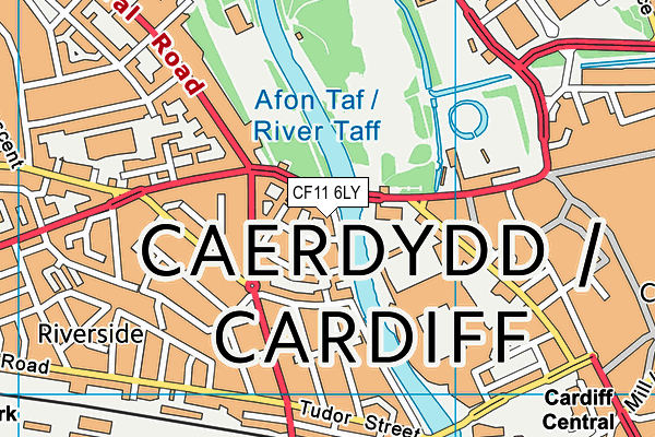 CF11 6LY map - OS VectorMap District (Ordnance Survey)