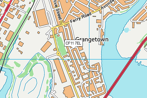 CF11 7EL map - OS VectorMap District (Ordnance Survey)