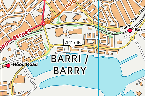 CF11 7HR map - OS VectorMap District (Ordnance Survey)