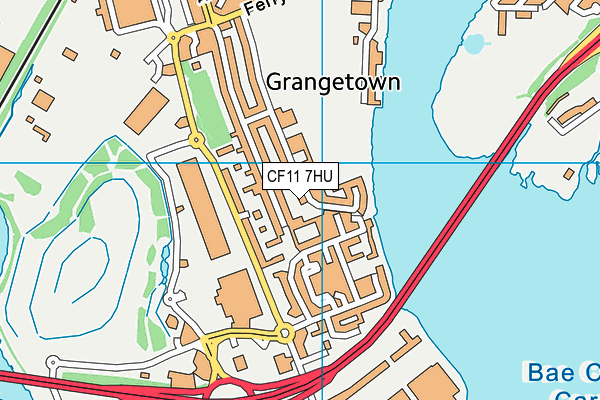 CF11 7HU map - OS VectorMap District (Ordnance Survey)