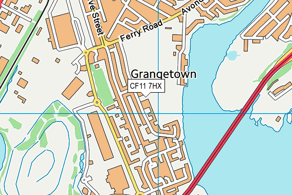 CF11 7HX map - OS VectorMap District (Ordnance Survey)