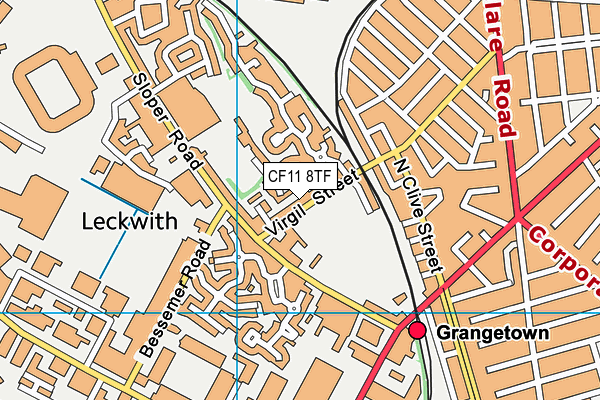 Ninian Park Primary School map (CF11 8TF) - OS VectorMap District (Ordnance Survey)