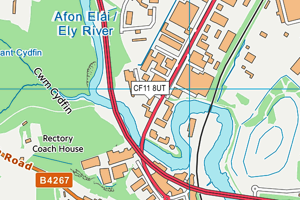 CF11 8UT map - OS VectorMap District (Ordnance Survey)