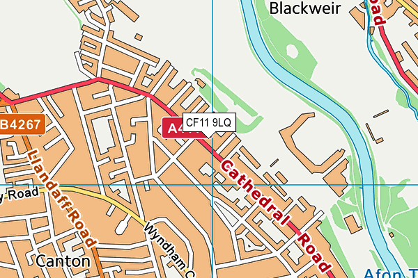 CF11 9LQ map - OS VectorMap District (Ordnance Survey)