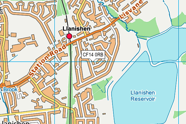 CF14 0RB map - OS VectorMap District (Ordnance Survey)