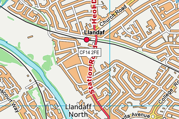 Map of ONLINE AGENT CARDIFF LIMITED at district scale