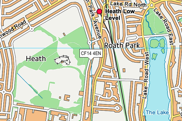 CF14 4EN map - OS VectorMap District (Ordnance Survey)