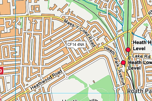 CF14 4NA map - OS VectorMap District (Ordnance Survey)