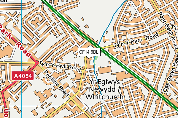 CF14 6DL map - OS VectorMap District (Ordnance Survey)