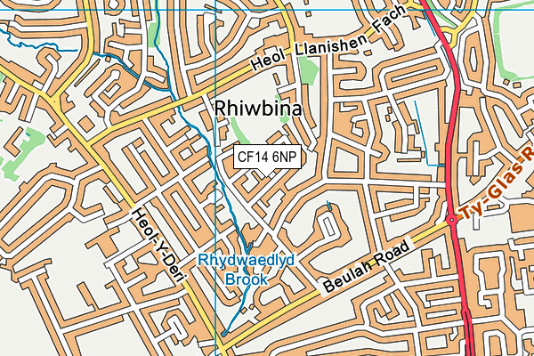 CF14 6NP map - OS VectorMap District (Ordnance Survey)