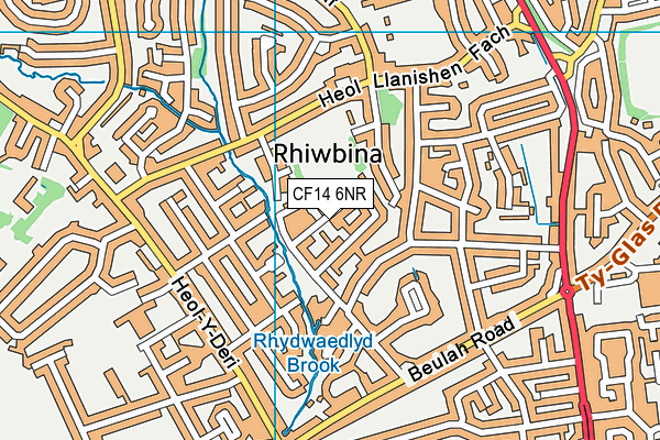 CF14 6NR map - OS VectorMap District (Ordnance Survey)