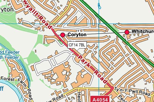 CF14 7BL map - OS VectorMap District (Ordnance Survey)