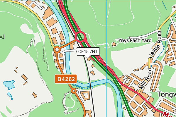 CF15 7NT map - OS VectorMap District (Ordnance Survey)