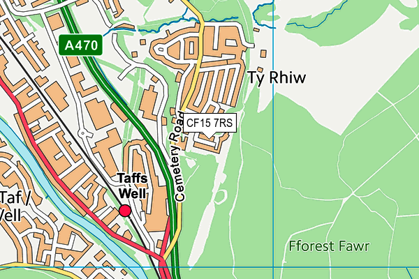 Map of THE ROSE AND CROWN EGLWYSILAN LTD at district scale