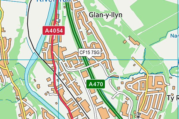 CF15 7SG map - OS VectorMap District (Ordnance Survey)