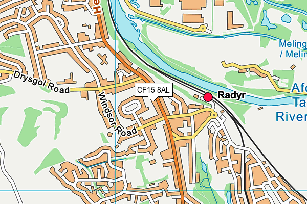 CF15 8AL map - OS VectorMap District (Ordnance Survey)