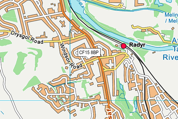 CF15 8BP map - OS VectorMap District (Ordnance Survey)