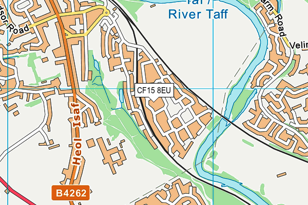 CF15 8EU map - OS VectorMap District (Ordnance Survey)