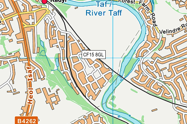 CF15 8GL map - OS VectorMap District (Ordnance Survey)