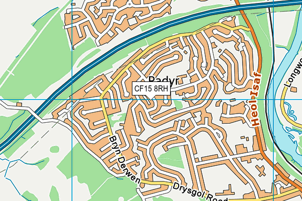 CF15 8RH map - OS VectorMap District (Ordnance Survey)