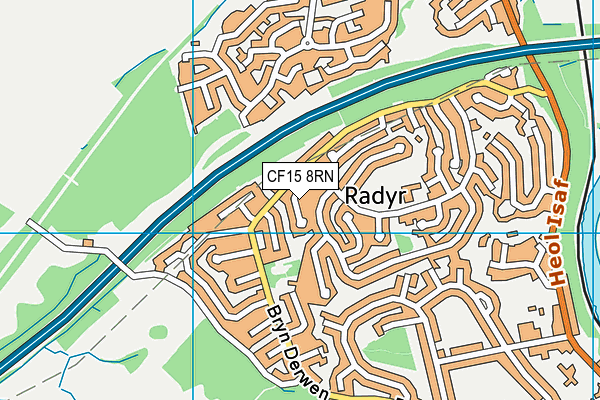 CF15 8RN map - OS VectorMap District (Ordnance Survey)